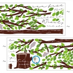 【新品】 ウォールステッカー  壁　シール　飾り　木　特大の画像