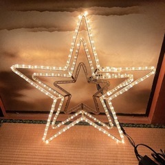 クリスマスイルミネーション　サンタ　スター　トナカイ　2つセットの画像