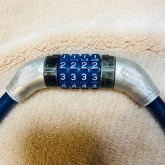 【バイク・自転車鍵】自由設定・番号変更可能の画像