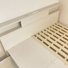 美品 ニトリ すのこチェストベッドフレーム(セミダブル N-ジオC WW 40M-S)の画像