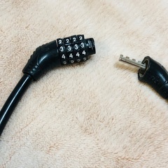 【自転車の鍵】サイクル キー ロック ダイヤル ４桁 自由設定の画像