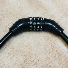 【自転車の鍵】サイクル キー ロック ダイヤル ４桁 自由設定の画像
