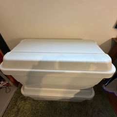 ★引き取り希望★差し上げます★無印頑丈収納ボックス特大2個 の画像