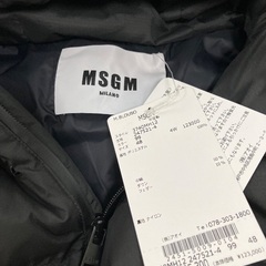 MSGMダウン 13万→7万　新品タグ付き未着用の画像
