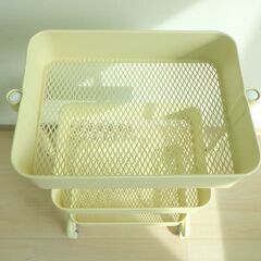 スチールワゴン（ベージュ）【小金井市民限定】（小金井市再生家具）品番：11-04-15 ※新規優先の画像