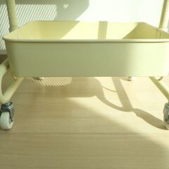 スチールワゴン（ベージュ）【小金井市民限定】（小金井市再生家具）品番：11-04-15 ※新規優先の画像