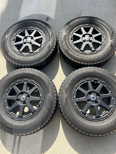 スタッドレスタイヤ アルミセット ダンロップWINTERMAX02 175/80R14 4.5J +43 XTREME-J 軽バン エブリィなどに