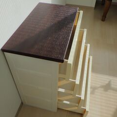 ４段チェスト（木製天板）【小金井市民限定】（小金井市再生家具）品番：11-04-17 ※新規優先の画像