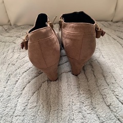  未使用　Feminine Cafe リボン ショートブーツ　の画像