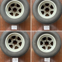 ハイエース195/80R15インチ LT スタッドレスタイヤ・ホイールセットの画像