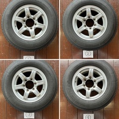 ハイエース195/80R15インチ LT スタッドレスタイヤ・ホイールセットの画像