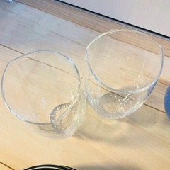 【確定済み
】白ワインが美味しく飲めるグラス、琉球グラス等ペアの画像