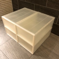 無印良品　4個セット　ポリプロピレン　衣装ケース　　中の画像