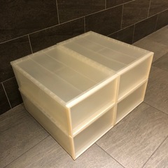 無印良品　4個セット　ポリプロピレン　衣装ケース　　中の画像