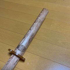 中古　美品　赤樫　木刀　鞘付き　長さ約104cmの画像