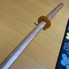 中古　美品　赤樫　木刀　鞘付き　長さ約104cmの画像