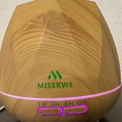  アロマディフューザー 噴霧式　タイマー付 LEDライト変色の画像