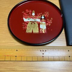 お雛様　プラスチック和皿（５枚セット）の画像