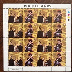 U2 アイルランド発行記念切手・未使用【2002年Irish Rock Legendsシリーズ】の画像