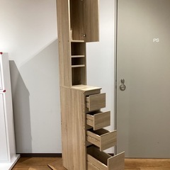 隙間チェスト【町田市再生家具】　252440の画像