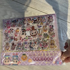 ラブブ風シール4セットの画像