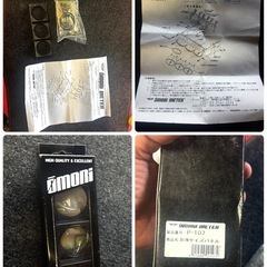 極美！当時物　希少　オオモリ　OMORI 45φ 3連メーター&3連ホルダー　 ブースト計　水温計　油温計　の画像