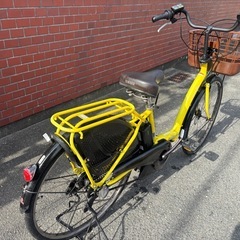 YAMAHA PAS raffini イエロー 電動アシスト自転車 シティタイプの画像