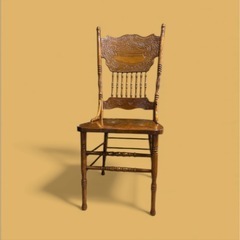 シンリー Shin-Lee アンティーク調 チェア4脚 彫刻オーク材木製チェアの画像