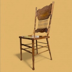 シンリー Shin-Lee アンティーク調 チェア4脚 彫刻オーク材木製チェアの画像