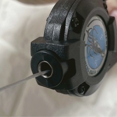 伸縮カラビナ エギカバー　ブルー　エギホルダー　白 2色セット　便利収納　2の画像