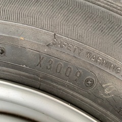 スタッドレスタイヤマルチホイール2本のみ　145/80r13の画像