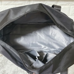 旅行 バッグ 黒　無地　かばん ボストンバッグ 出張 合宿 ジム 修学旅行 35の画像