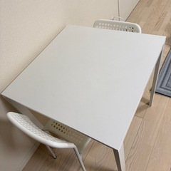 超美品　IKEA テーブル　チェア　セット　ホワイト　の画像