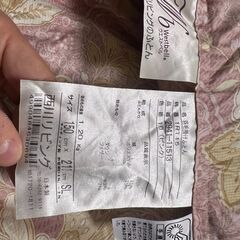 【無料】西川リビング 羽毛掛け布団（シングル）11月28日までに引き取り希望の画像