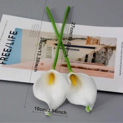 カラー 造花 2本 結婚式 ウェルカムスペース、ブーケなどにの画像