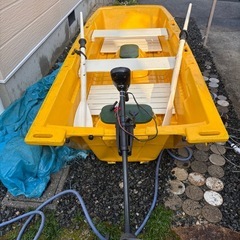 RYOBI ボート3人乗り　釣船ハンドエレキ付きの画像