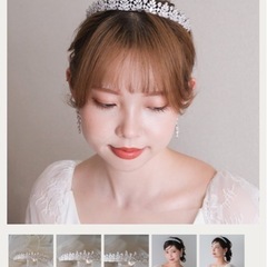 ウェディング　ティアラ　w35-ti36の画像