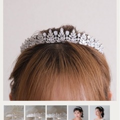 ウェディング　ティアラ　w35-ti36の画像