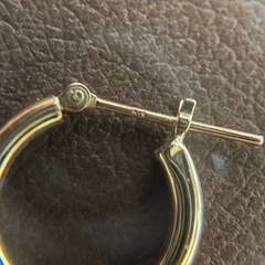 K18 フープピアスの画像