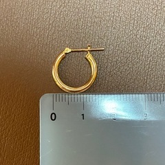 K18 フープピアスの画像
