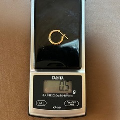 K18 フープピアスの画像