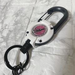 伸縮カラビナ　ピンク　エギカバー　エギホルダー　白　2色セット　便利収納　1の画像