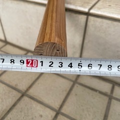 木　丸棒　階段手すりの画像
