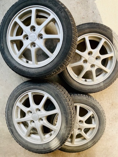 155/65r14 ダイハツ純正アルミホイール&タイヤ（スタッドレス）