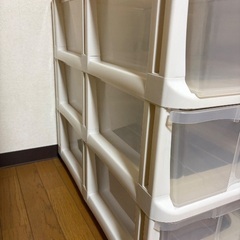 【無料】押入れ収納ケース（6段・キャスター付き）引き取り限定／渋谷区桜丘エリアの画像