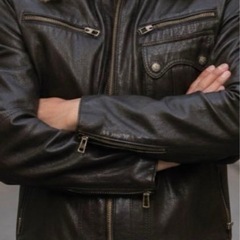 ライダースジャケット Mキルティングの画像