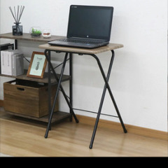 ハイタイプ 折りたたみデスク 新品の画像