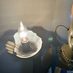 間接照明　アフリカ女性　高さ120センチの画像