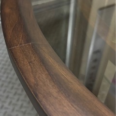 東Z449 ガラステーブル インテリア 円型 テーブル 家具  コーヒーテーブルの画像