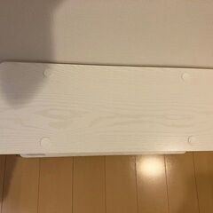 テレビ台　白色木目　キャスター無し　木製　美品の画像